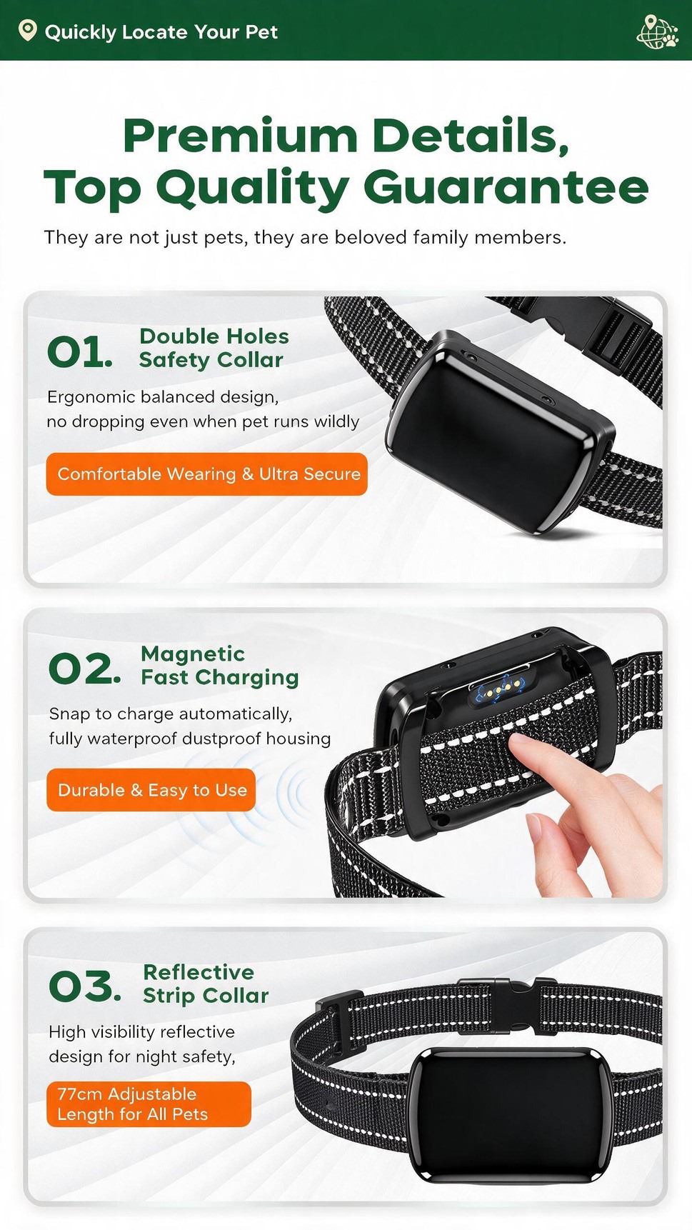 Pet GPS Tracker for Dogs and Cats