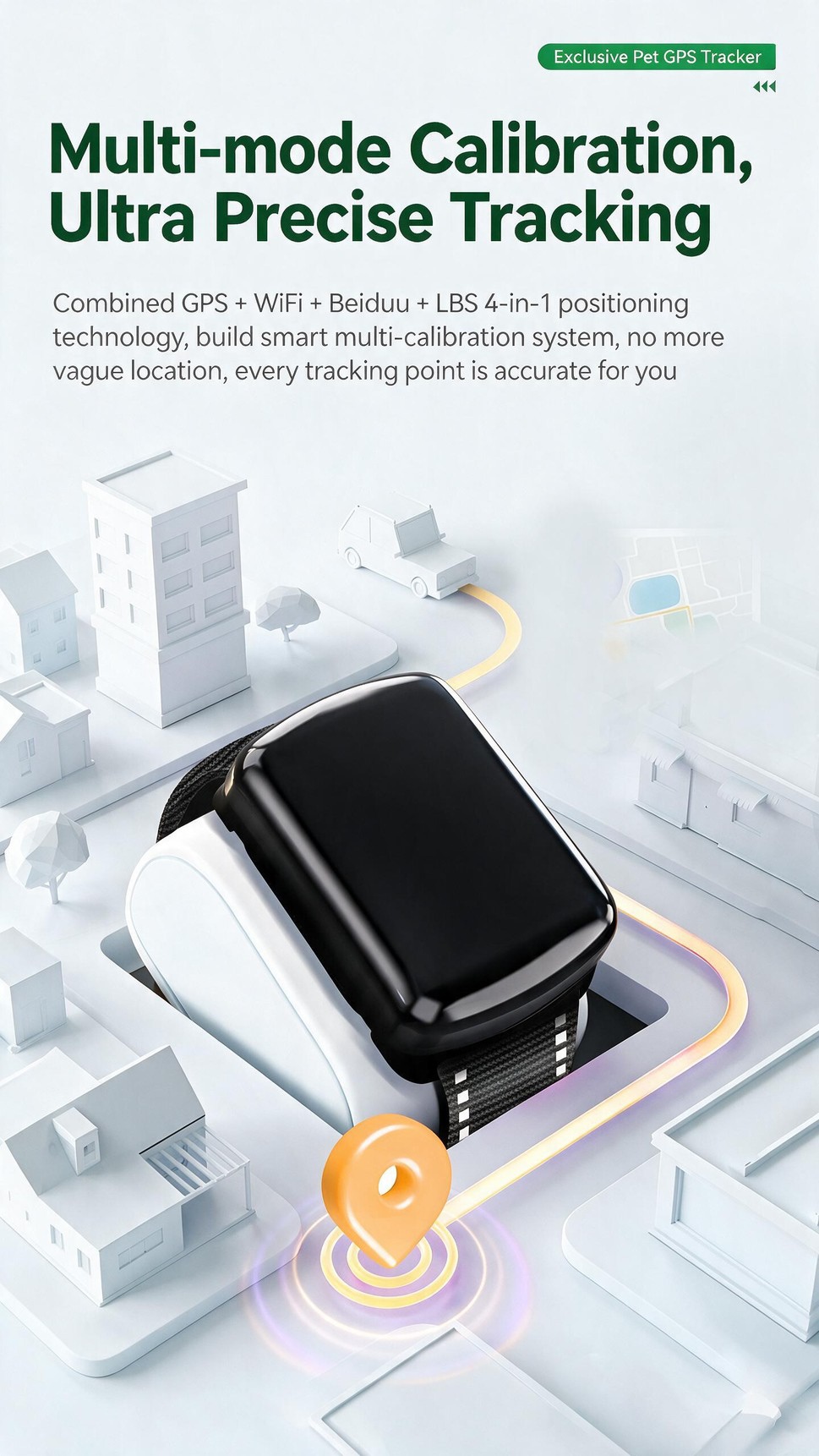 Pet GPS Tracker for Dogs and Cats