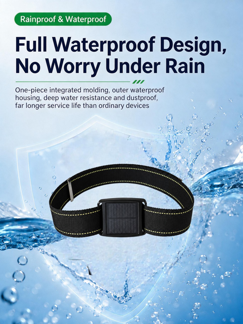 Cow GPS Tracker solar waterproof anti-lost collar for farm cattle positioning