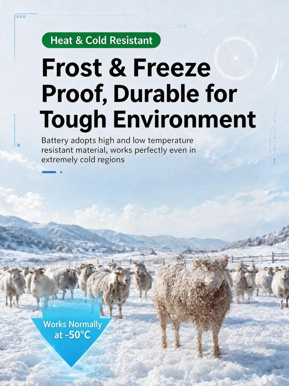 Solar GPS Livestock Tracker for cattle sheep horse anti-lost grazing positioning device